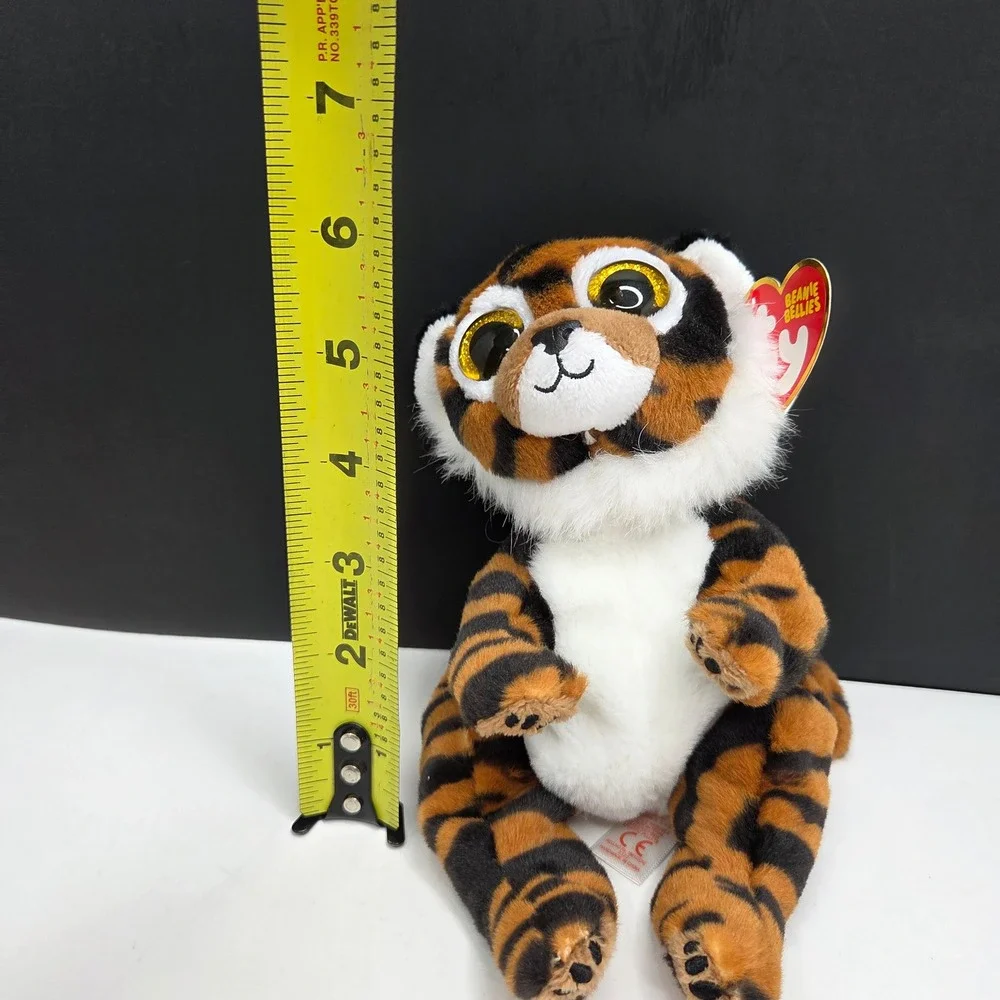 Ty Beanie Bellies Clawdia Tiger Plush 7